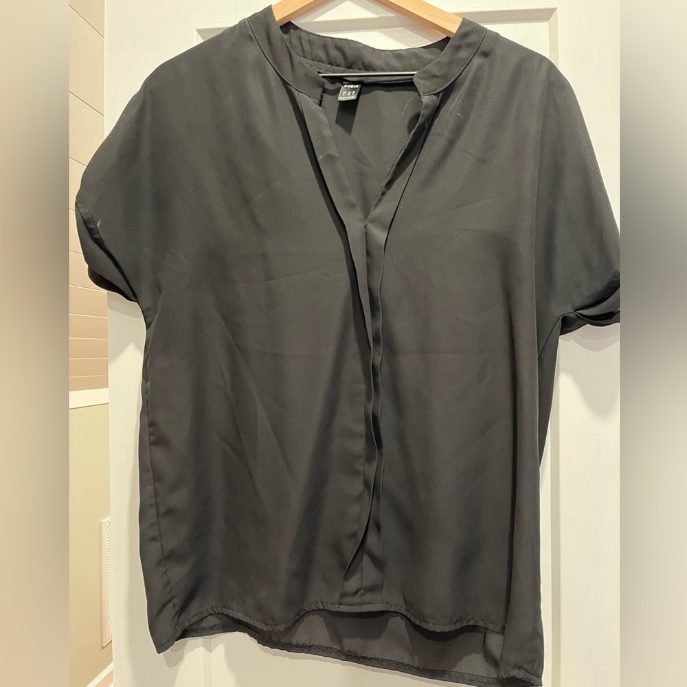 Shein black blouse